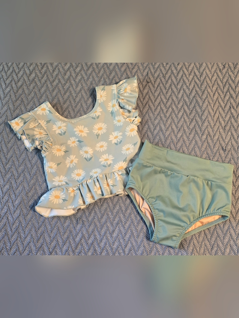 Evie's Studio Daisy Ruffle Two-Piece Set - Sage